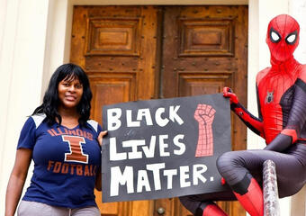 Spidey stands with BLM!